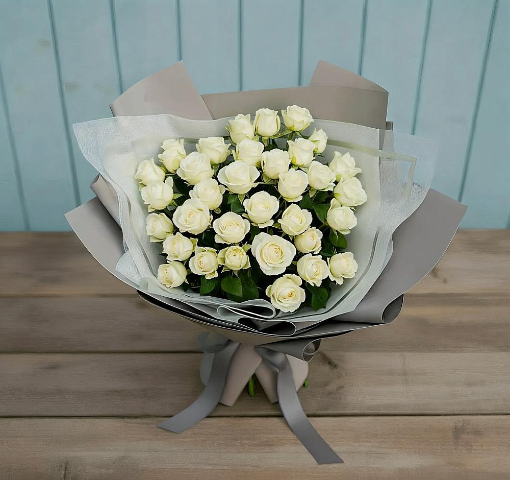 Букет Белоснежная нежность в Щемилово