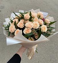 Букет Кремовые розы Латте в Щемилово