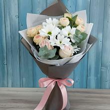 Букет цветов из:  Хризантемы и Розы в Щемилово