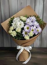 Букет цветов из:  Хризантемы и Розы в Щемилово