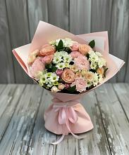 Букет цветов из:  Гвоздики, Розы и Хризантемы в Щемилово