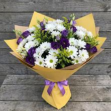 Букет цветов из:  Ирисы, Хризантемы и Ромашки в Щемилово