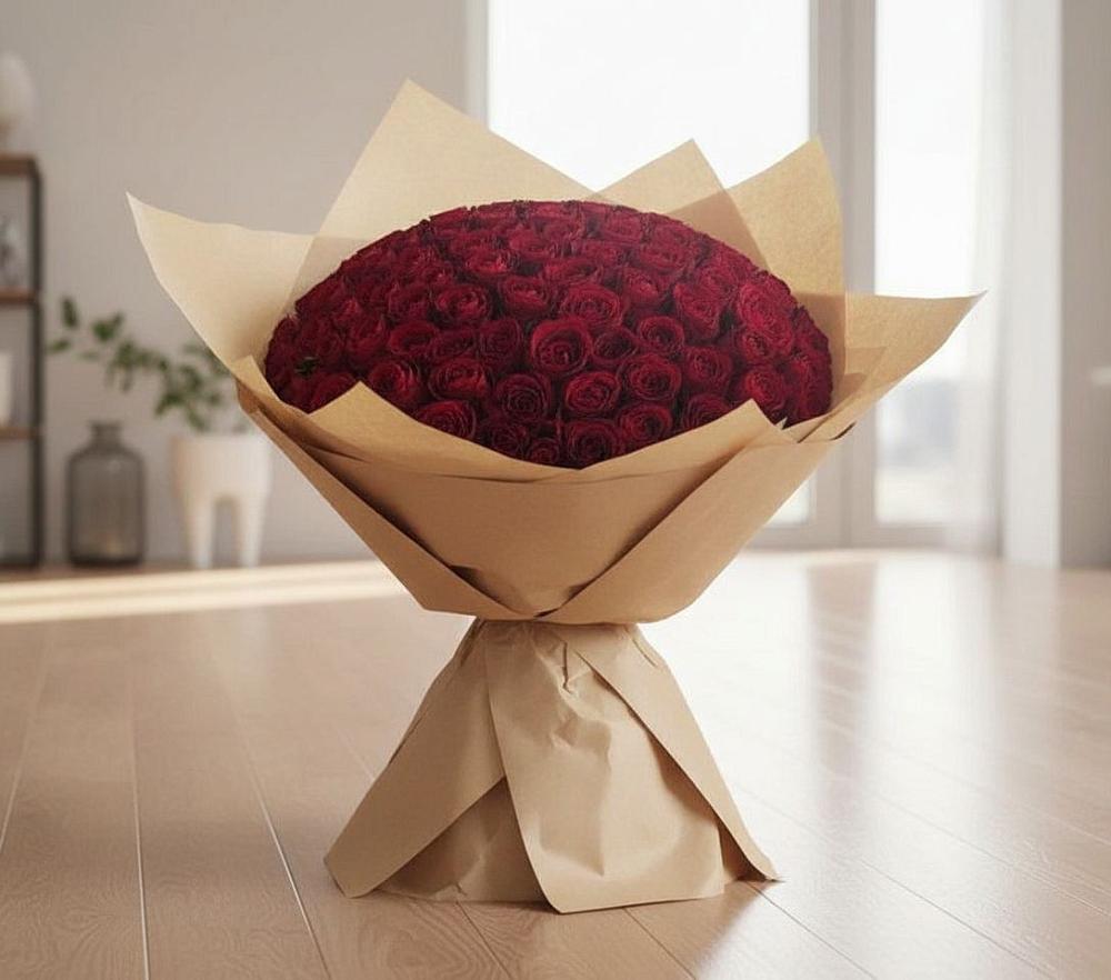 Букет 101 Красная роза в Щемилово