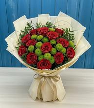 Букет цветов из:  Розы и Хризантемы #REPLACE_PRED# Щемилово