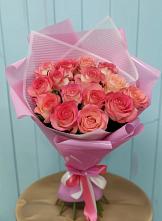 Букет 15 Розовых роз Равель #REPLACE_PRED# Щемилово