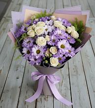 Букет цветов из:  Хризантемы и Розы в Щемилово