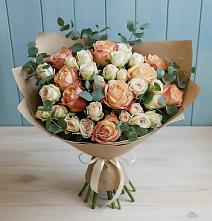 Букет цветов из:  Альстромерии и Розы #REPLACE_PRED# Щемилово